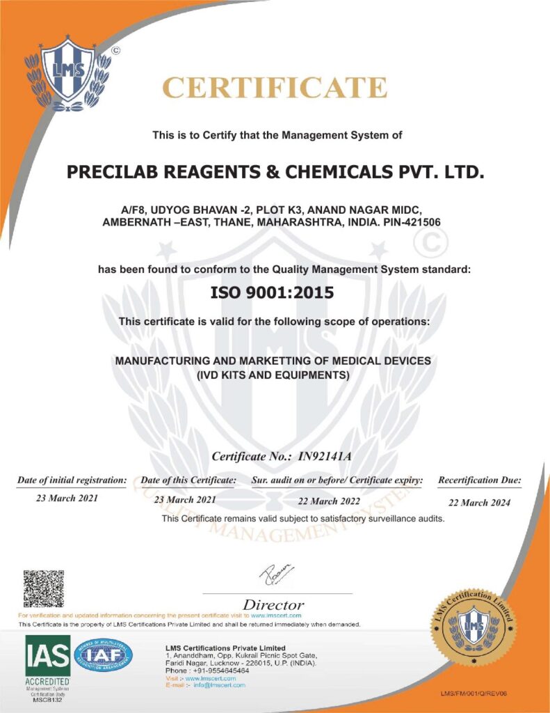 IN92141A PRECILAB REAGENTS & .. (1)