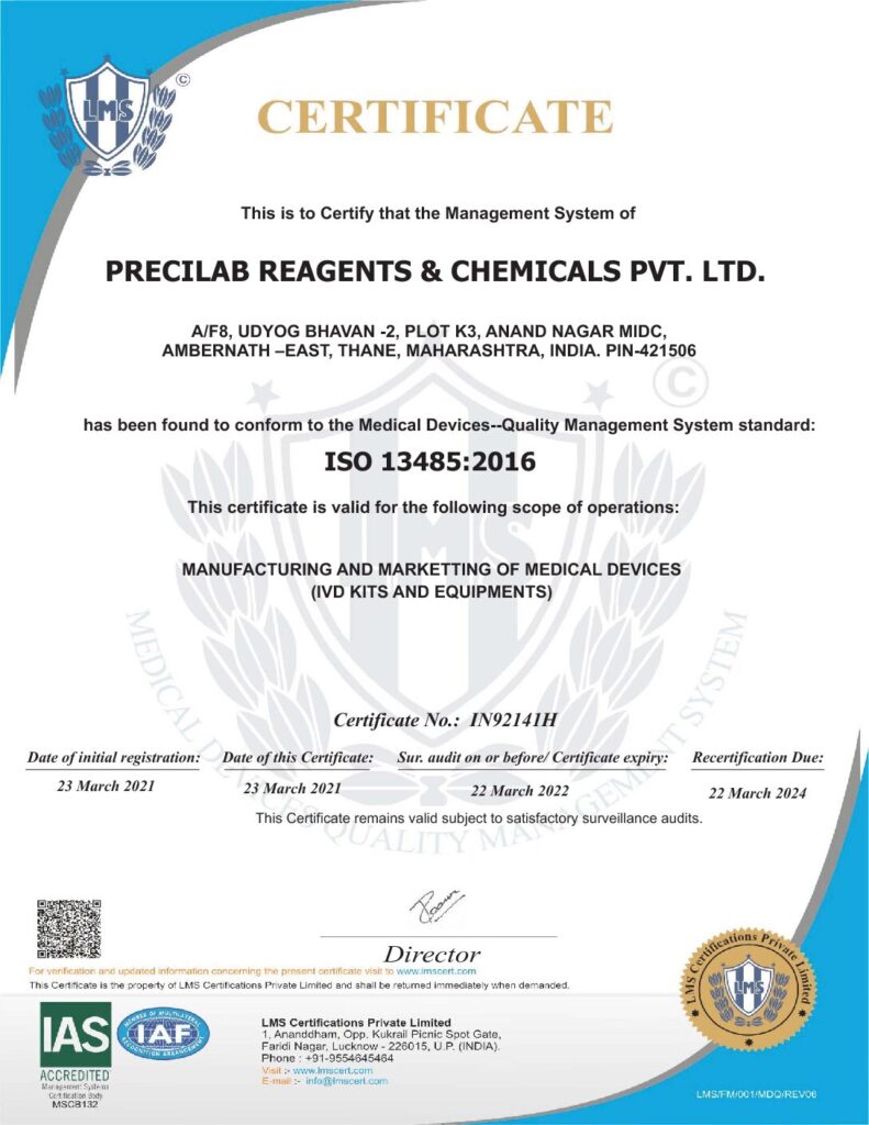 IN92141H PRECILAB REAGENTS & .. (1)